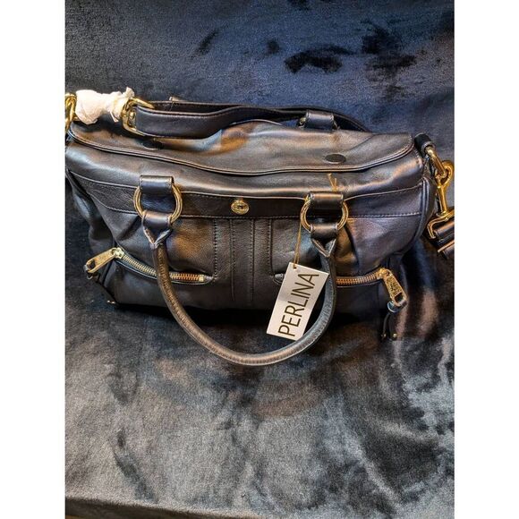 NWT PIRLINA 15X10 Leather hand bag. - Picture 2 of 13